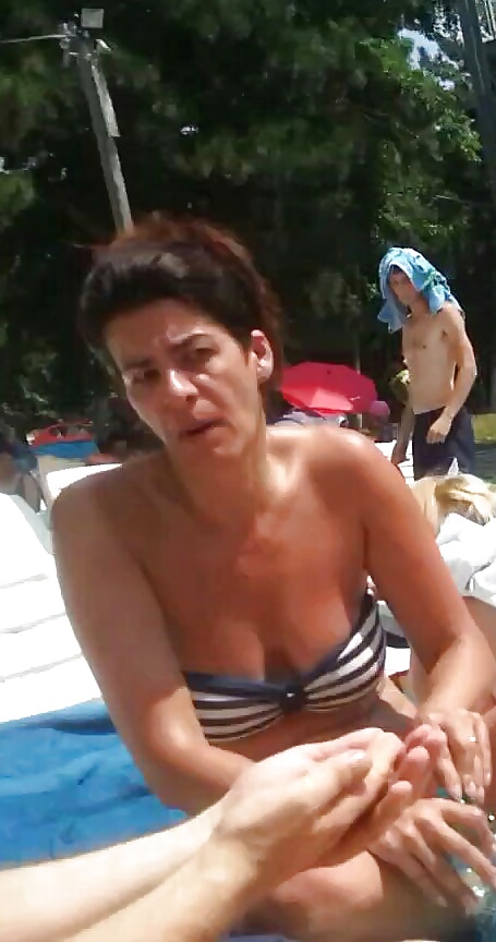 Spy old + young boobs pool romanian #28834883
