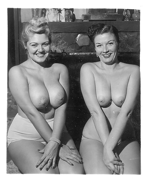 Two vintage models together posing #36033363