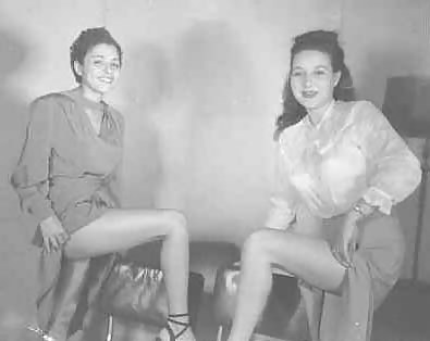 Two vintage models together posing #36033495