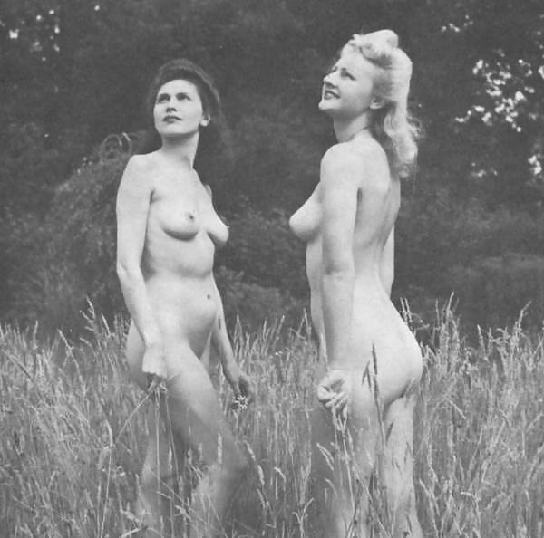 Two vintage models together posing #36033946