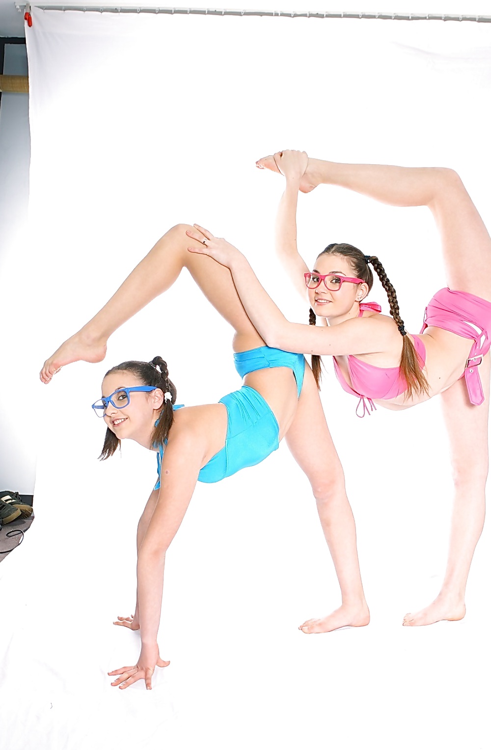 Flexible - Teens Twins Yoga Styles #39064488