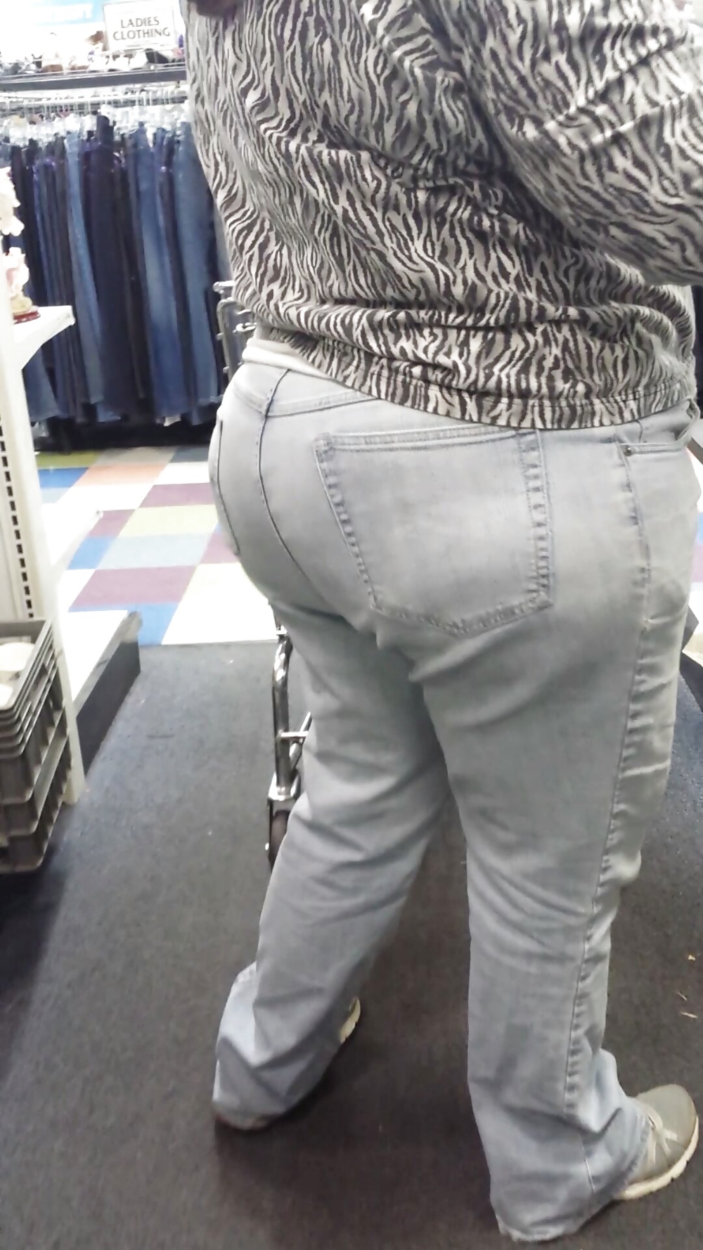 Candid shopping big ass large booty white mature bbw  #38773607