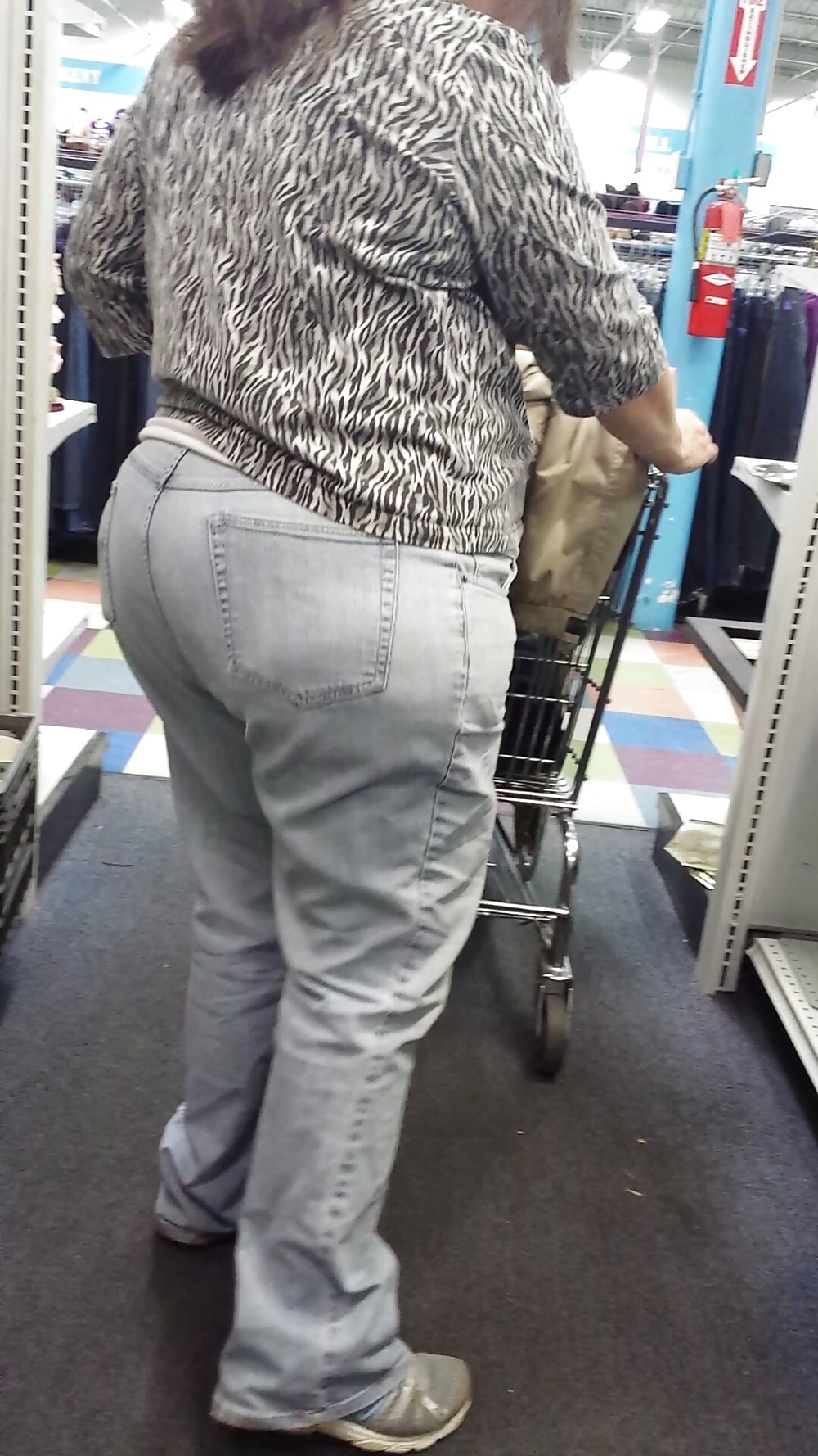 Candid shopping big ass large booty white mature bbw  #38773672