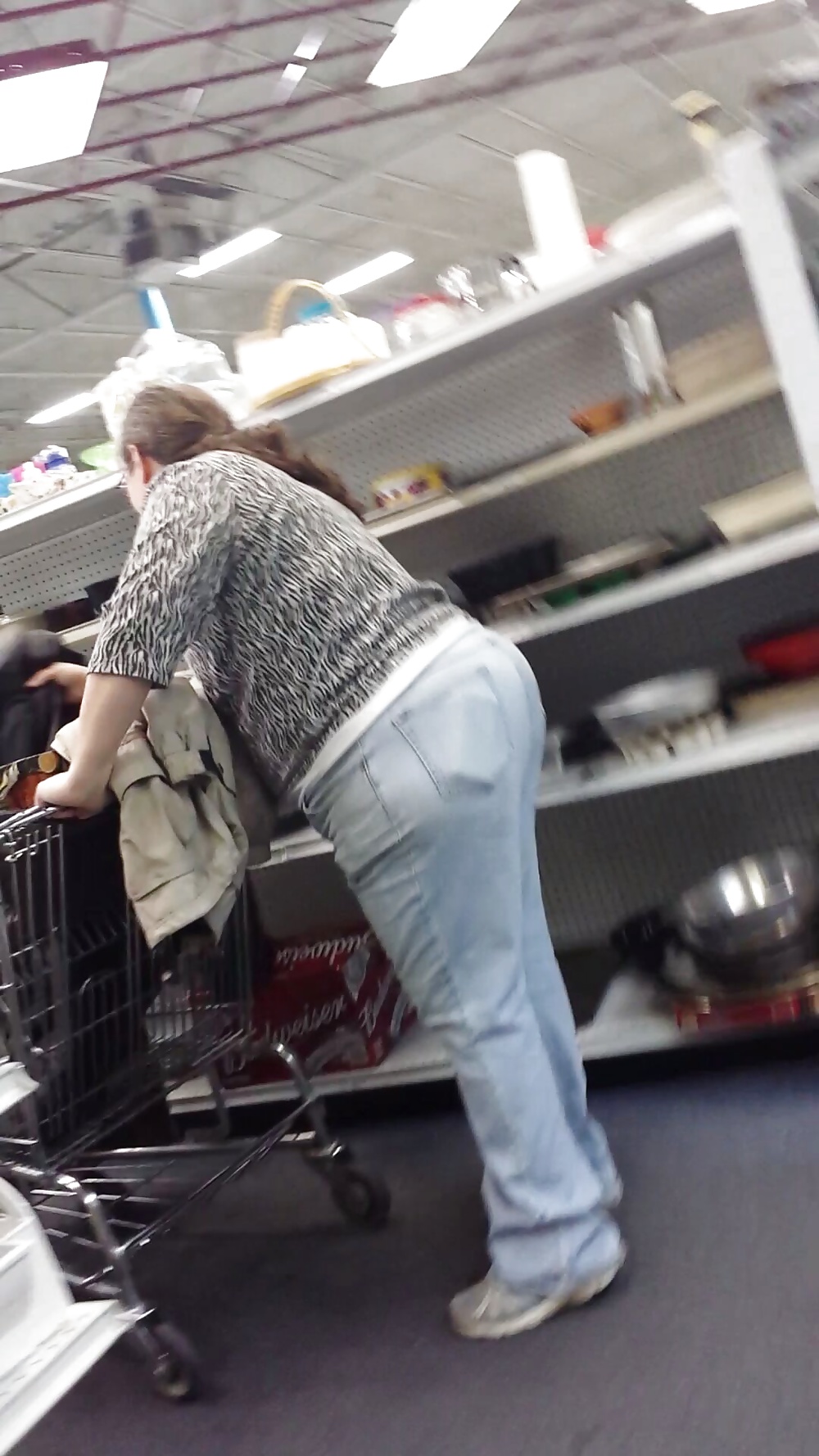 Candid shopping big ass large booty white mature bbw  #38773745