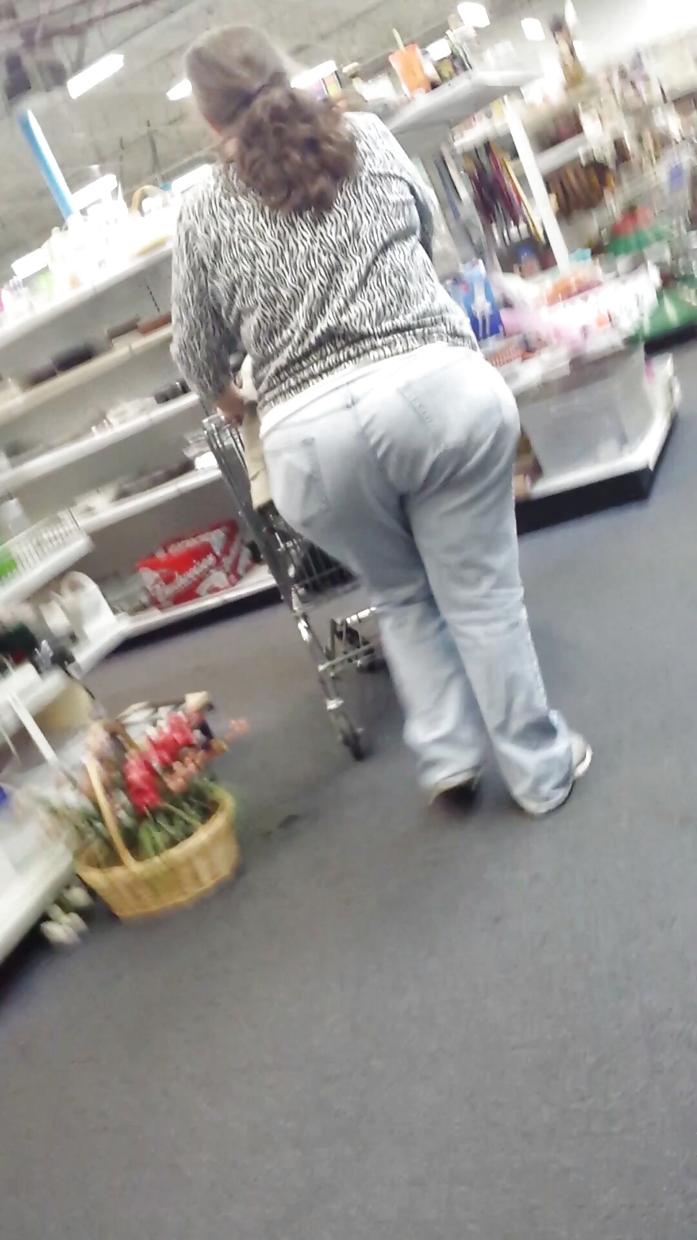 Candid shopping big ass large booty white mature bbw  #38773764