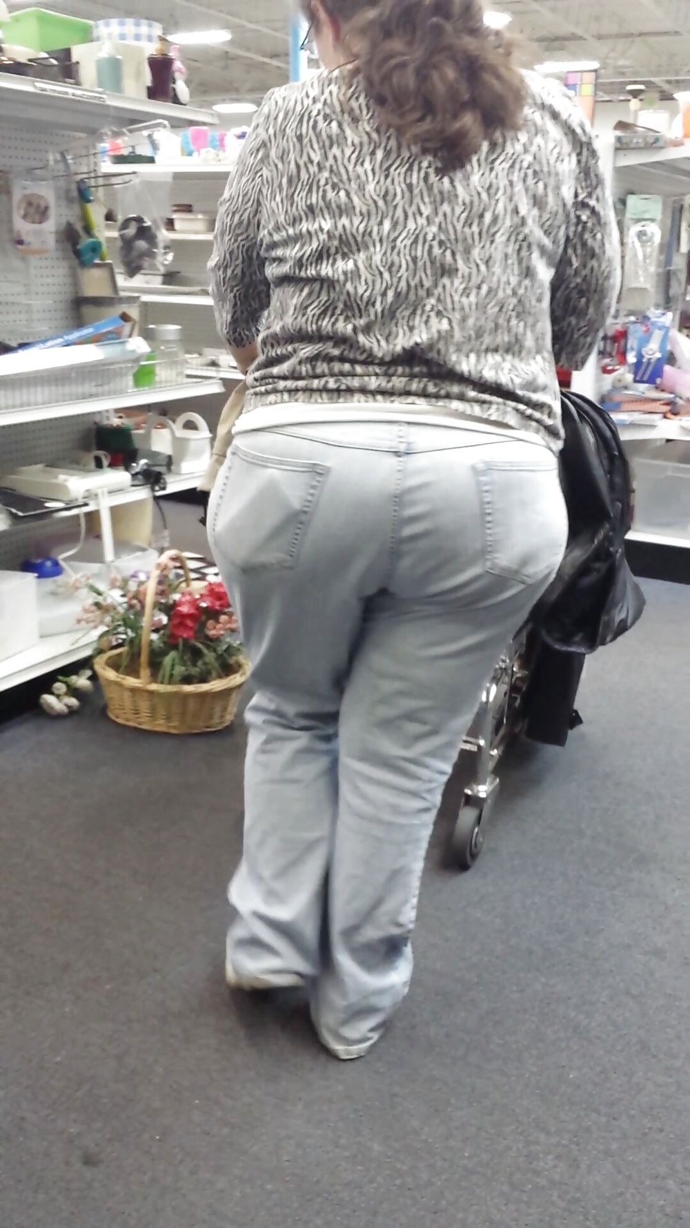 Candid shopping big ass large booty white mature bbw  #38773788