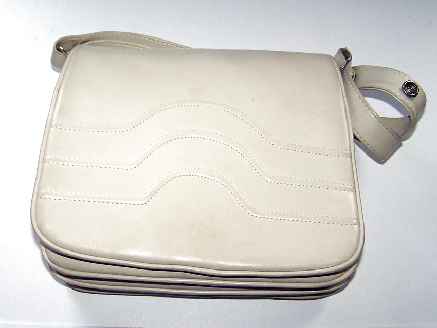 Hot leather handbag from the seventies  #39992640