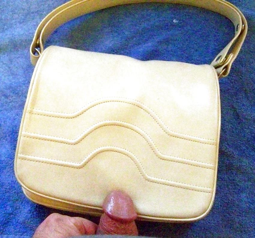 Hot leather handbag from the seventies  #39992668