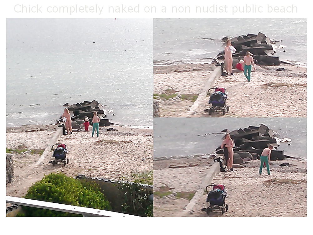 Girl naked on the beach