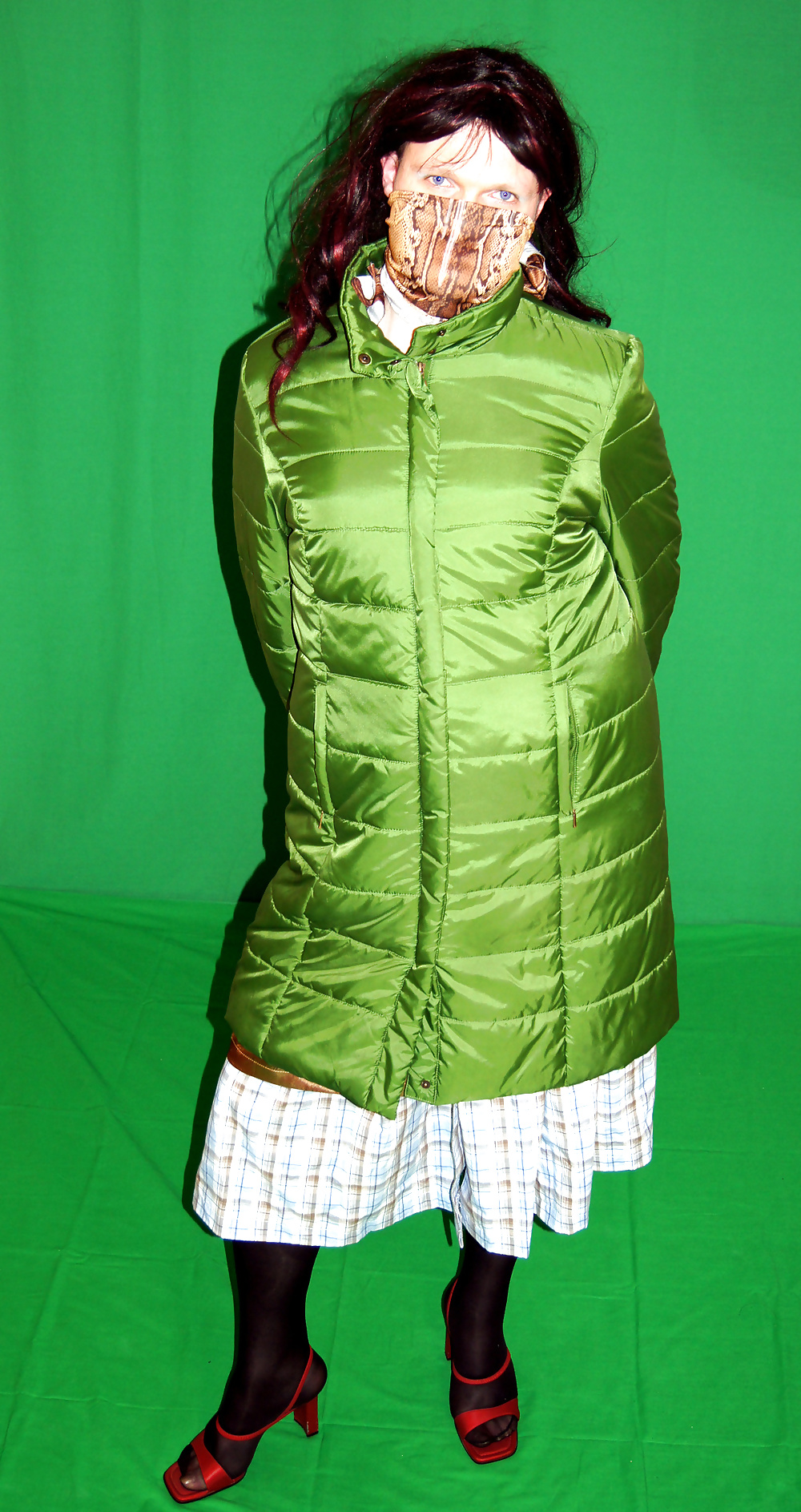 Tgirl with dirndl under the green jacket
 #27516921