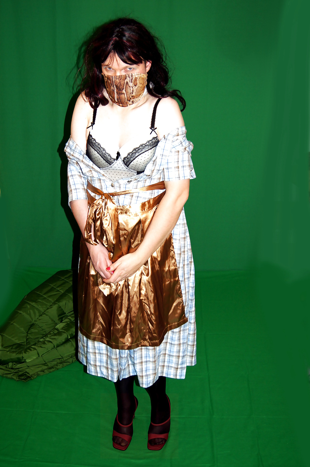 Tgirl with Dirndl under the green Jacket #27516935