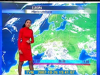 Omenaa Mensach (weather presenter) in studio #37241260