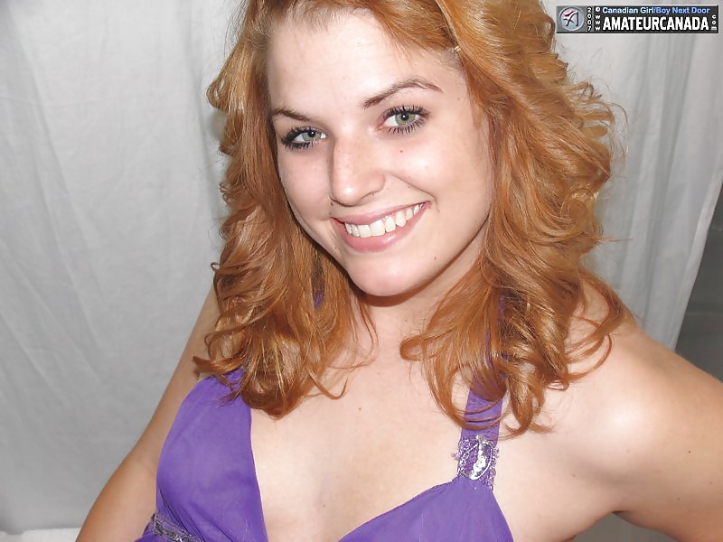 Blonde Canadian teen Mandy in purple lingerie stripteasing #32195463