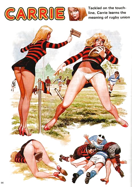 Comix-Carrie 18- At the rugby match. #38780190