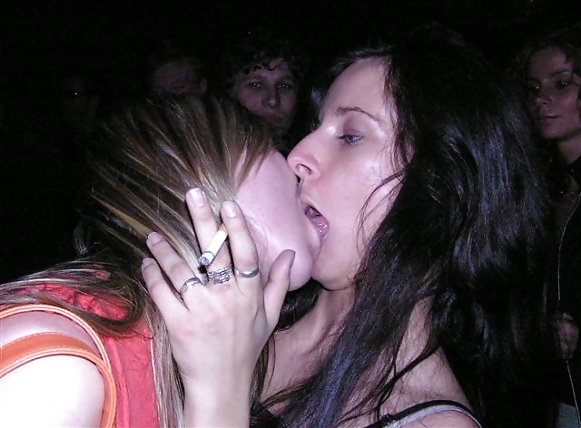 Smoking Babes - Lesbian Kissing #24881263