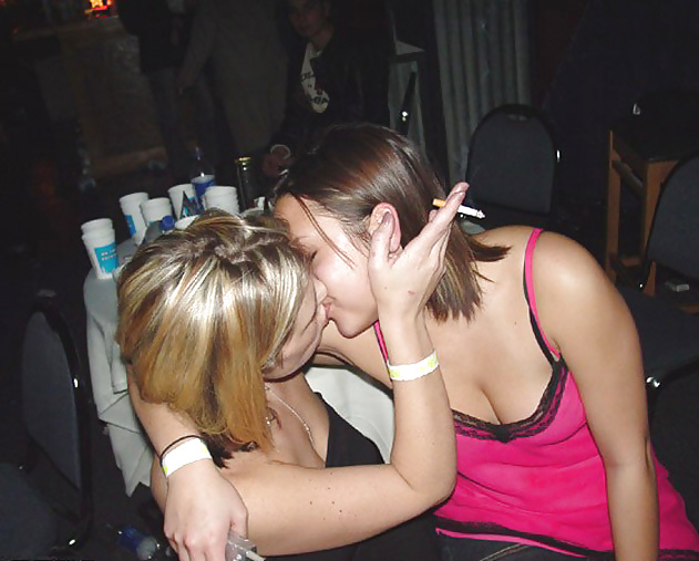 Smoking Babes - Lesbian Kissing #24881277
