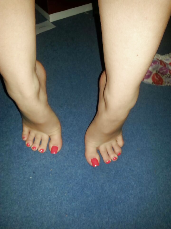 Red toes sexy feet #28465638