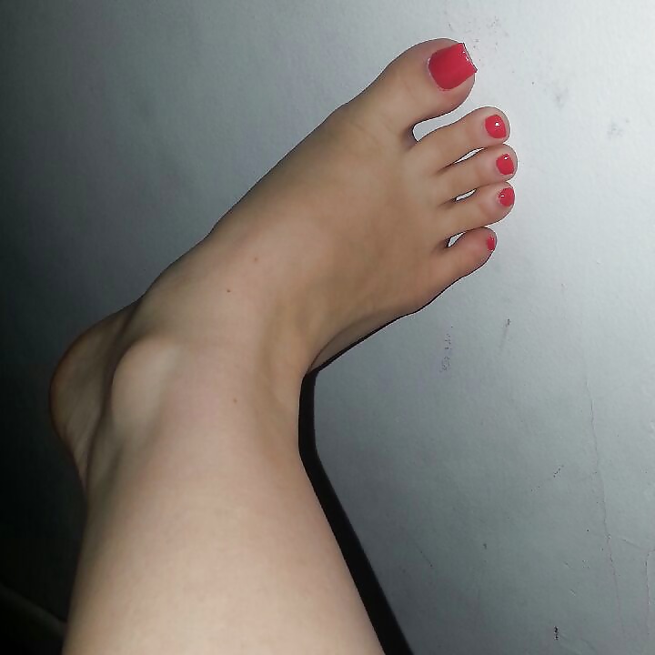 Red toes sexy feet #28465660
