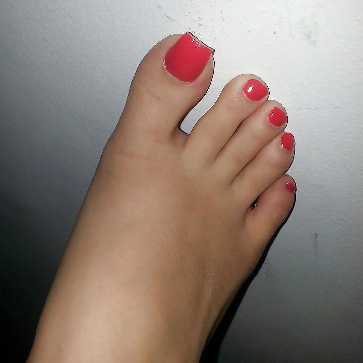 Red toes sexy feet #28465664