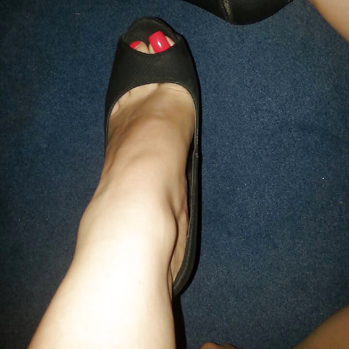 Red toes sexy feet #28465681