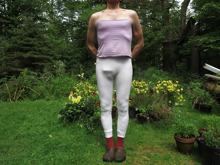 Cd Schlampe In Engen, Weißen Spandex. #30835199