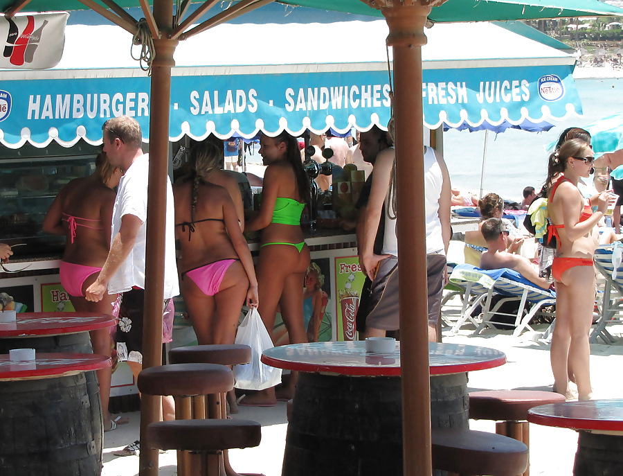 Thong bikinis in public #23443595