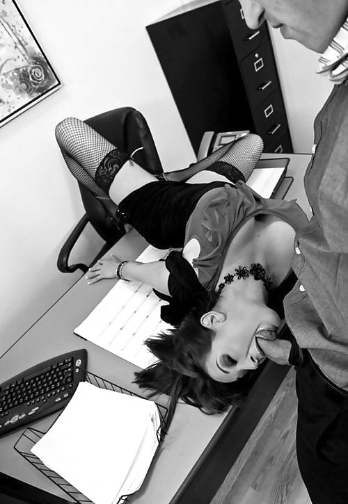 Sexy secretaries, sex in the office, stockings. #37440070