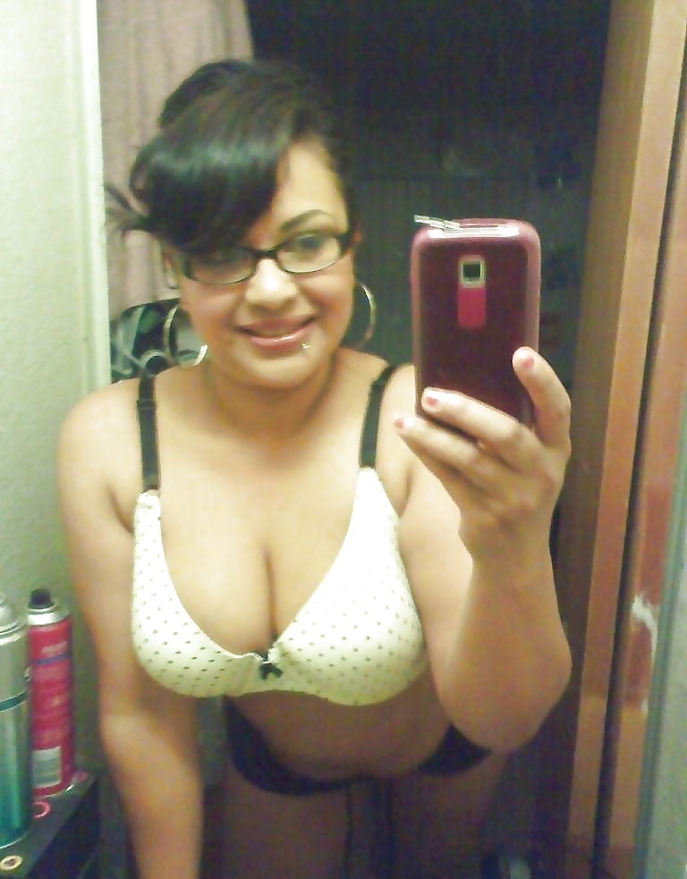 A Nerdy Latina Showing Some Titty Wearing Glasses  #39071793