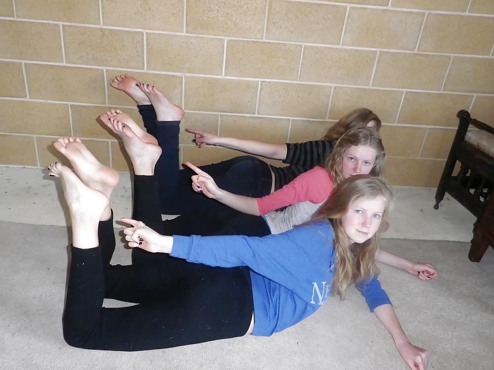 Three Blonde Sisters Teen Feet #25835897