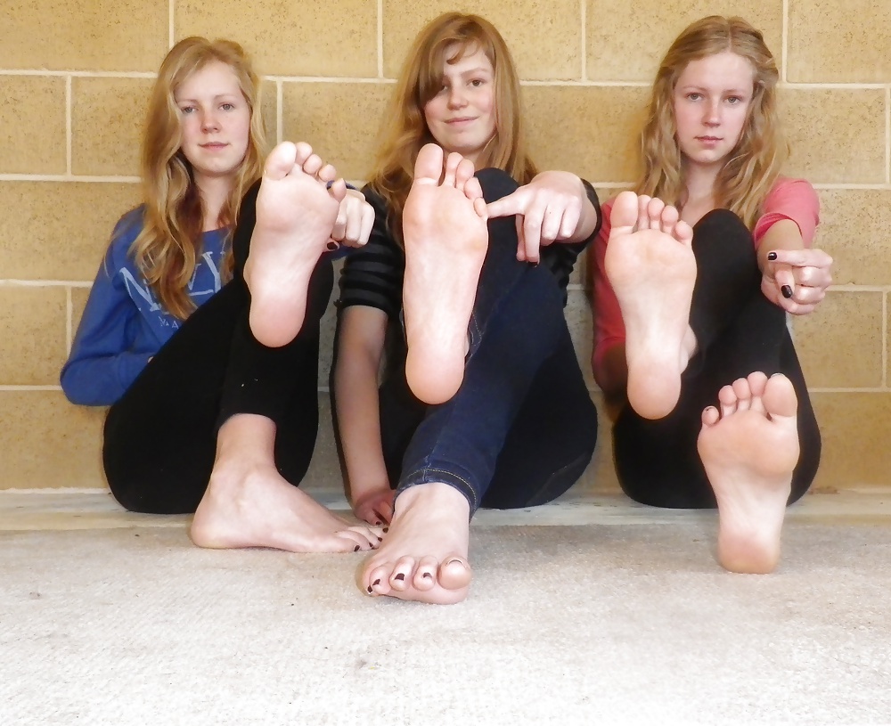 Three Blonde Sisters Teen Feet #25835915