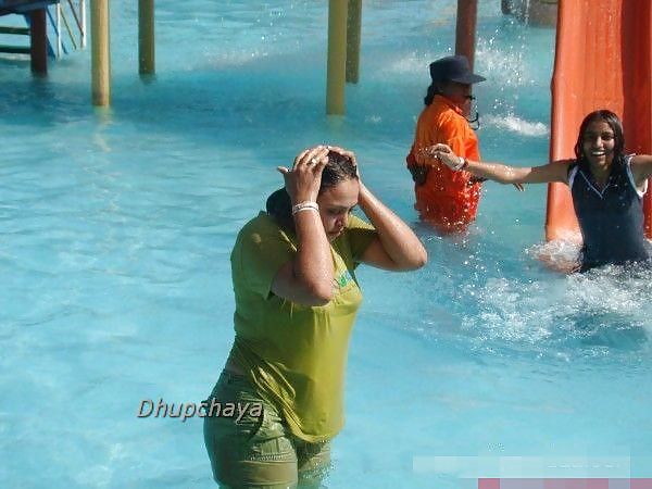 Desi aunty at water park enjoying wet
 #24889094
