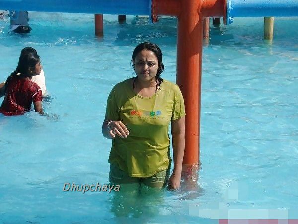 Desi aunty at water park enjoying wet
 #24889121
