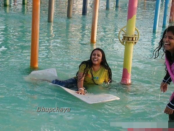 Desi aunty at water park enjoying wet
 #24889126