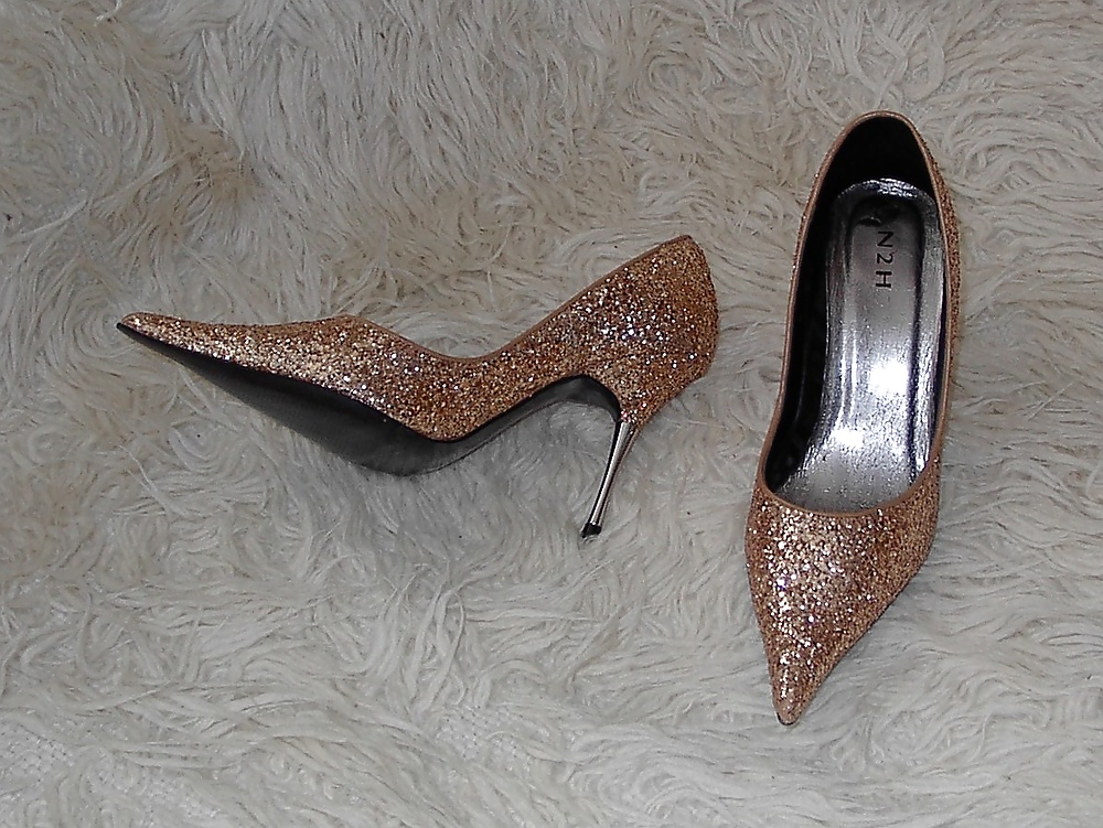 My 4 inch Stiletto Heel N2H - Golden glitter Fashion-Pumps #33410329