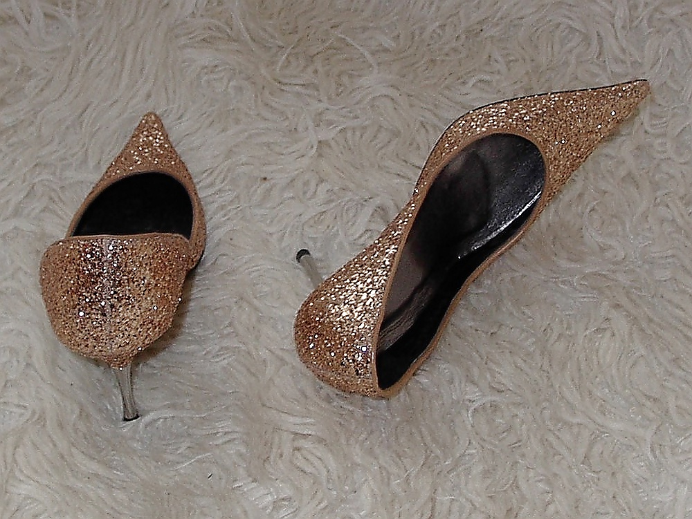 My 4 inch Stiletto Heel N2H - Golden glitter Fashion-Pumps #33410334