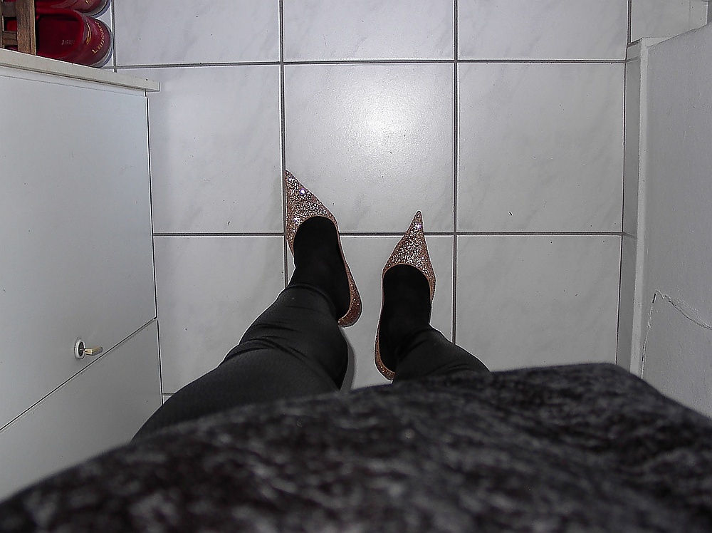 My 4 inch Stiletto Heel N2H - Golden glitter Fashion-Pumps #33410348