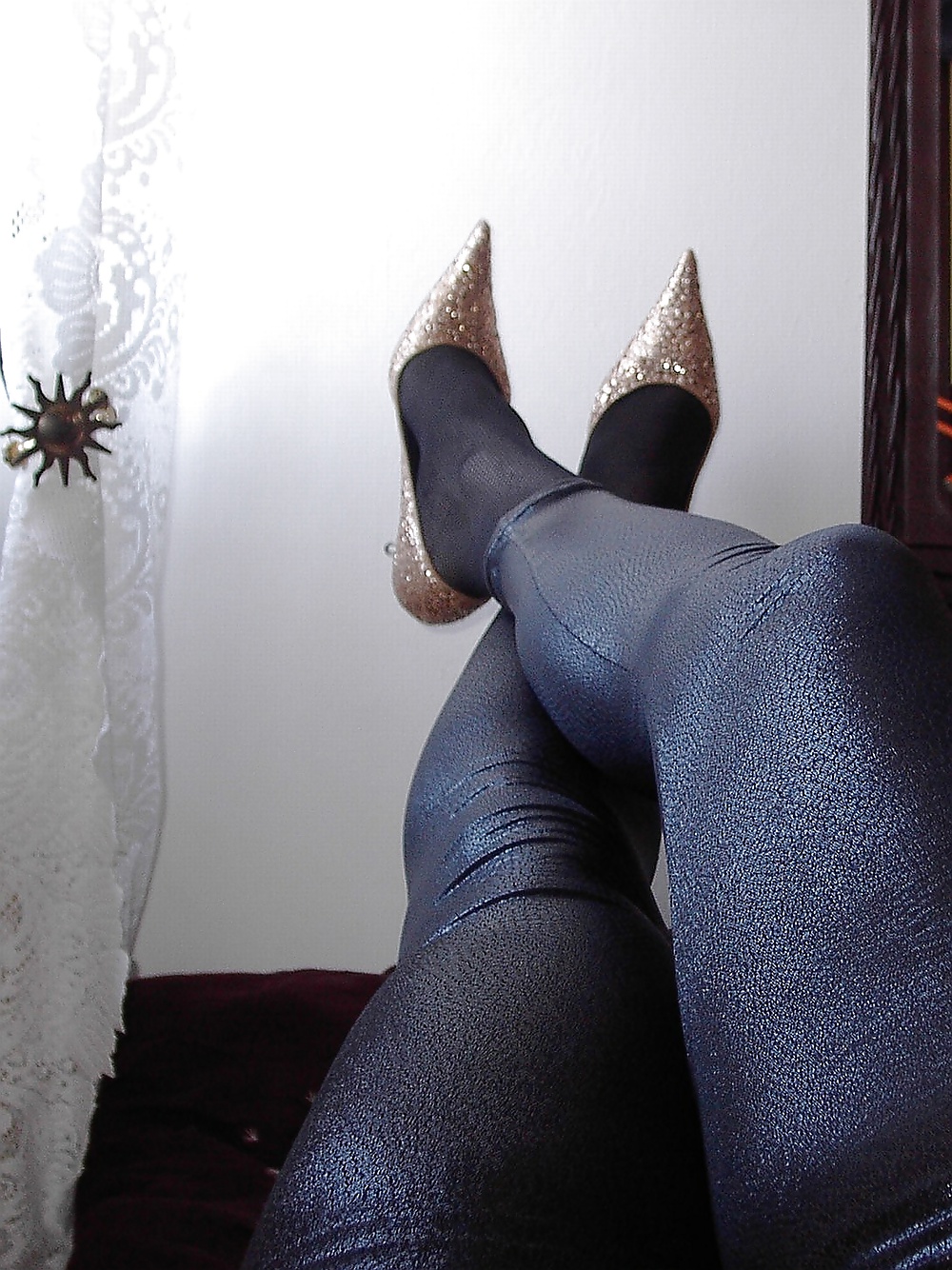 My 4 inch Stiletto Heel N2H - Golden glitter Fashion-Pumps #33410389