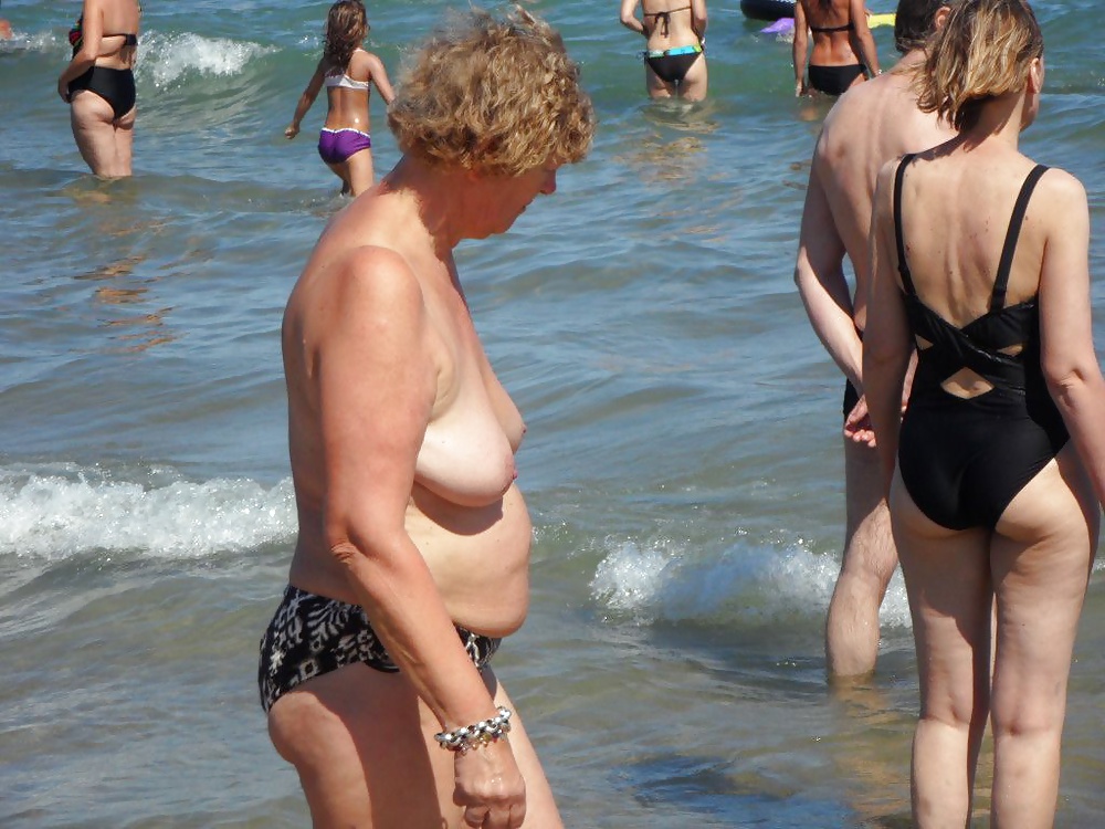 Granny on beach 2 #26646572