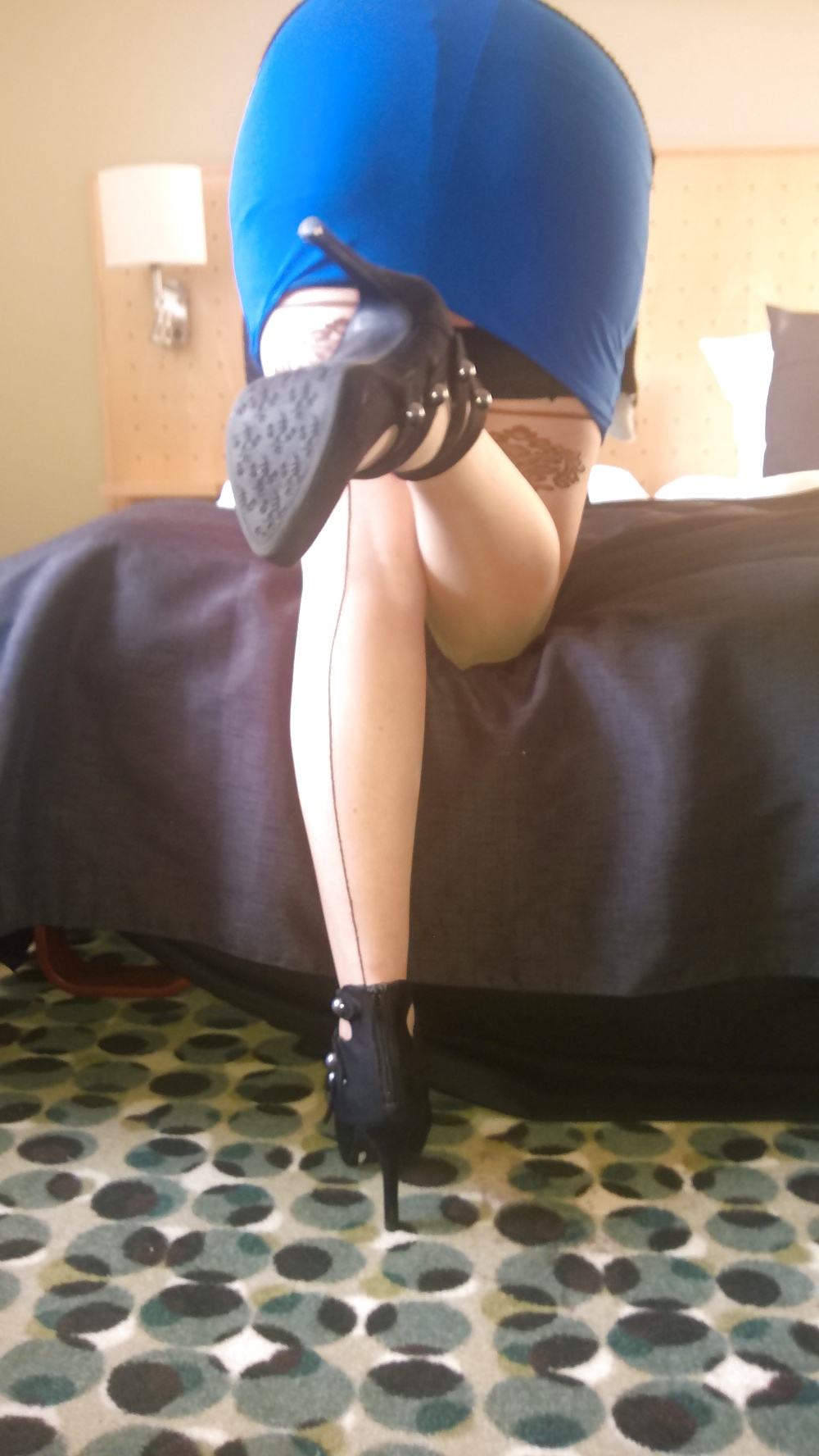 Sexy stockings at hotel and in public #26696010