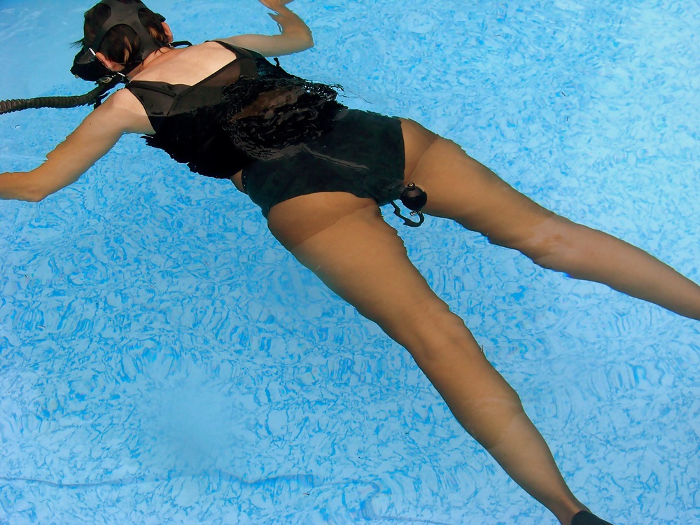 My wife with dildopanty underwater #23014817