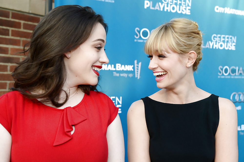 Kat Dennings and Beth Behrs at Geffen Playhouse #34880087
