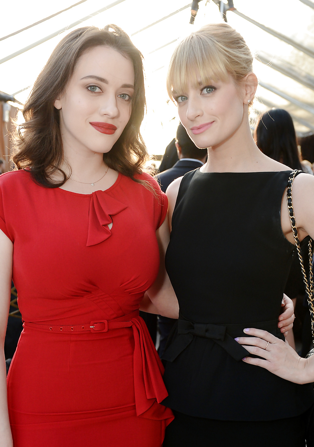 Kat Dennings and Beth Behrs at Geffen Playhouse #34880097