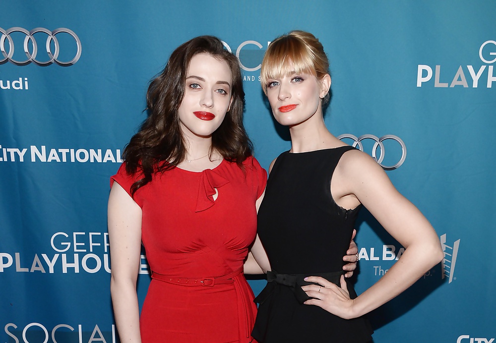 Kat Dennings and Beth Behrs at Geffen Playhouse #34880115