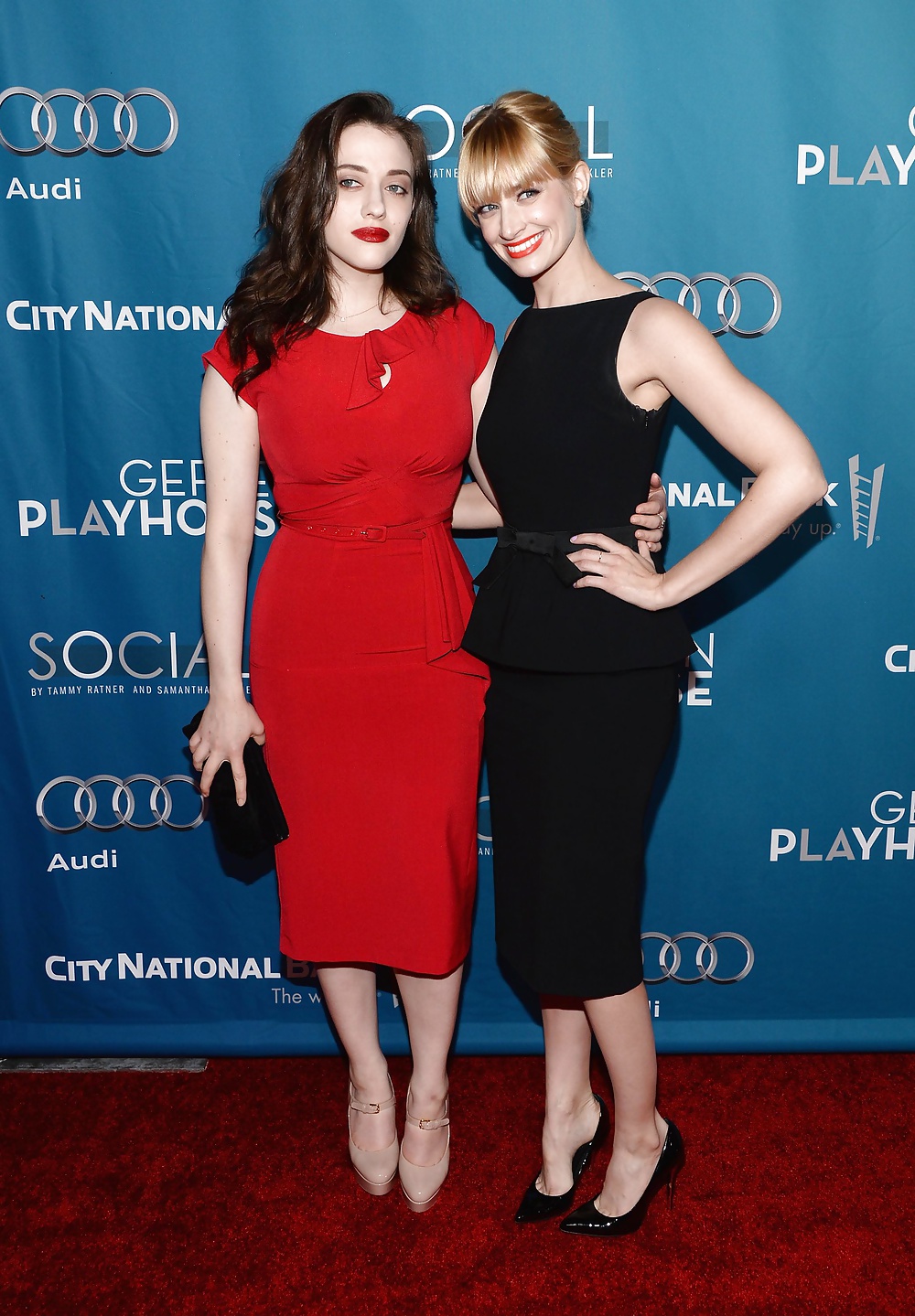 Kat Dennings and Beth Behrs at Geffen Playhouse #34880120