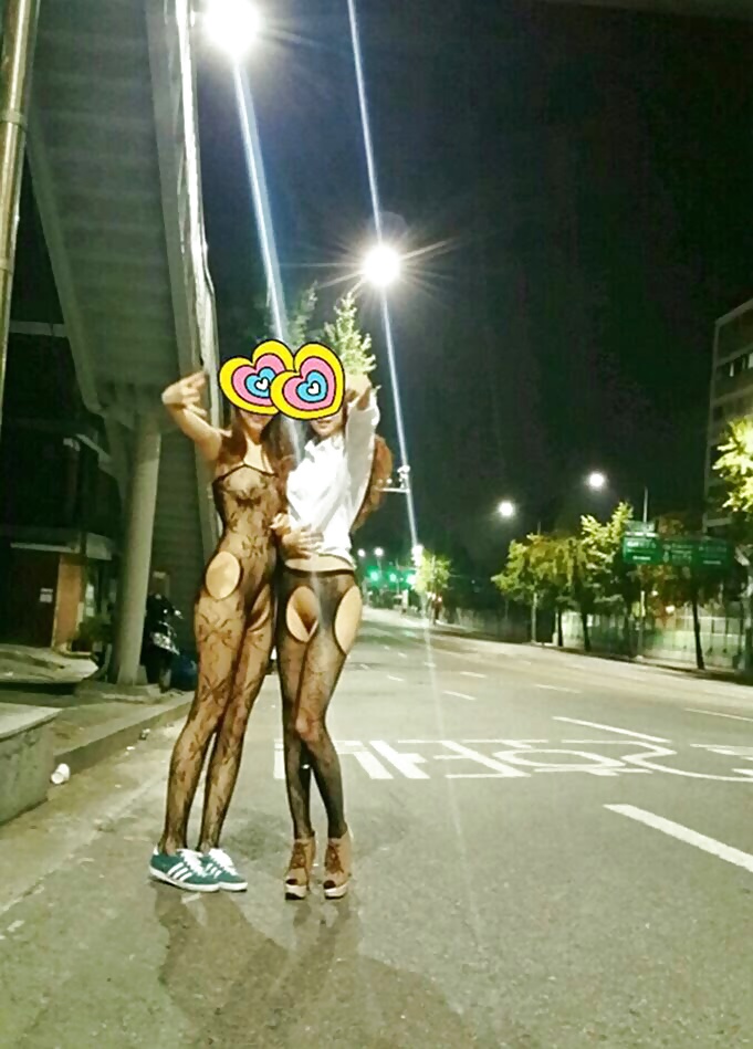 Korean girl flashing in public #26373003