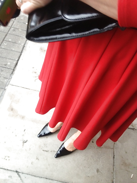 Roten Kleid Pendler #32258784