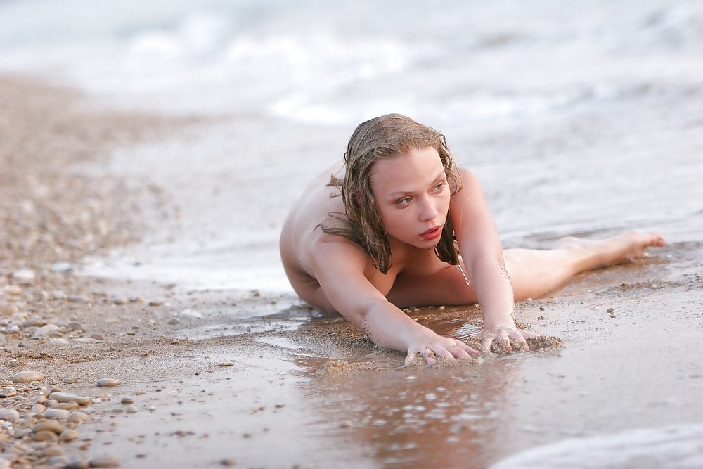Polly - blonde teen at the beach 4
 #40892351