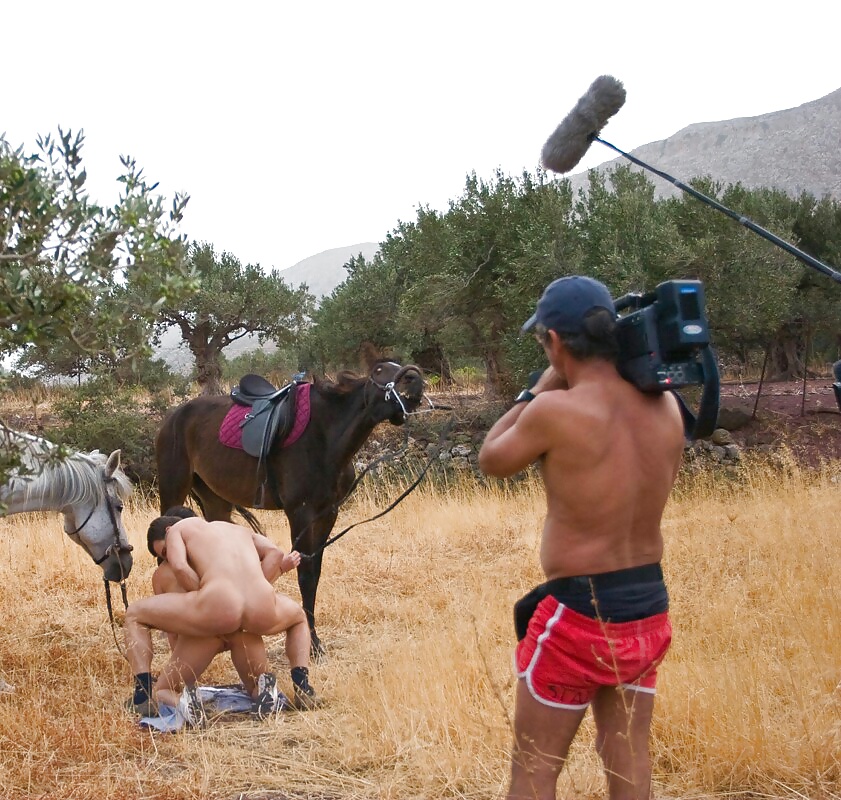 Behind scenes French porn outdoor. Backstage. #31825813