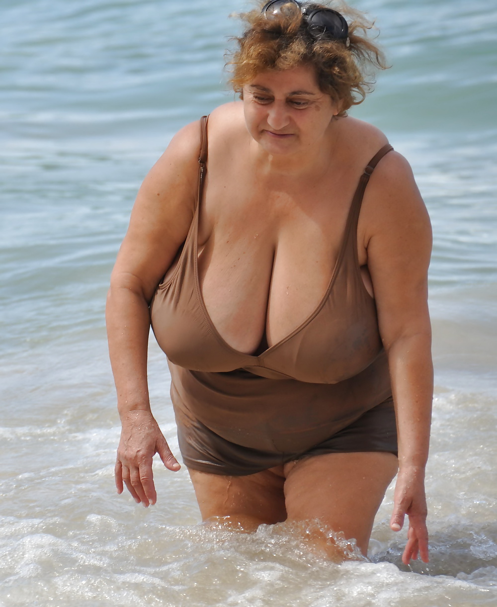 Massive BBW Beach Hanging Mommy Tits #39767186