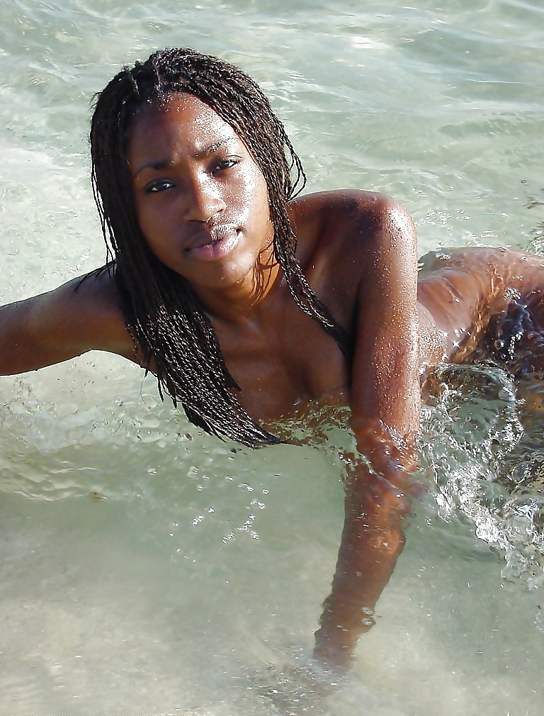 Black Girls at the Beach: Nudists and Exhibitionists #27814784